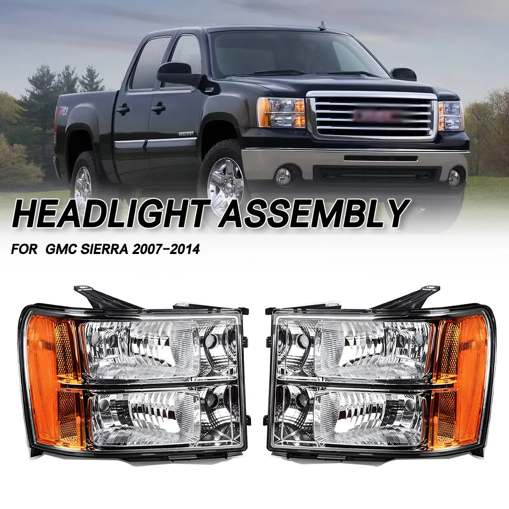 1Pair 2PCS LH+RH Front Bumper Head Light Headlamp Driving Headlight Turn Signal Light For GMC Sierra 2007 2008 2009 2010
1Pair 2PCS LH+RH Front Bumper Head Light Headlamp Driving Headlight Turn Signal Light For GMC Sierra 2007 2008 2009 2010