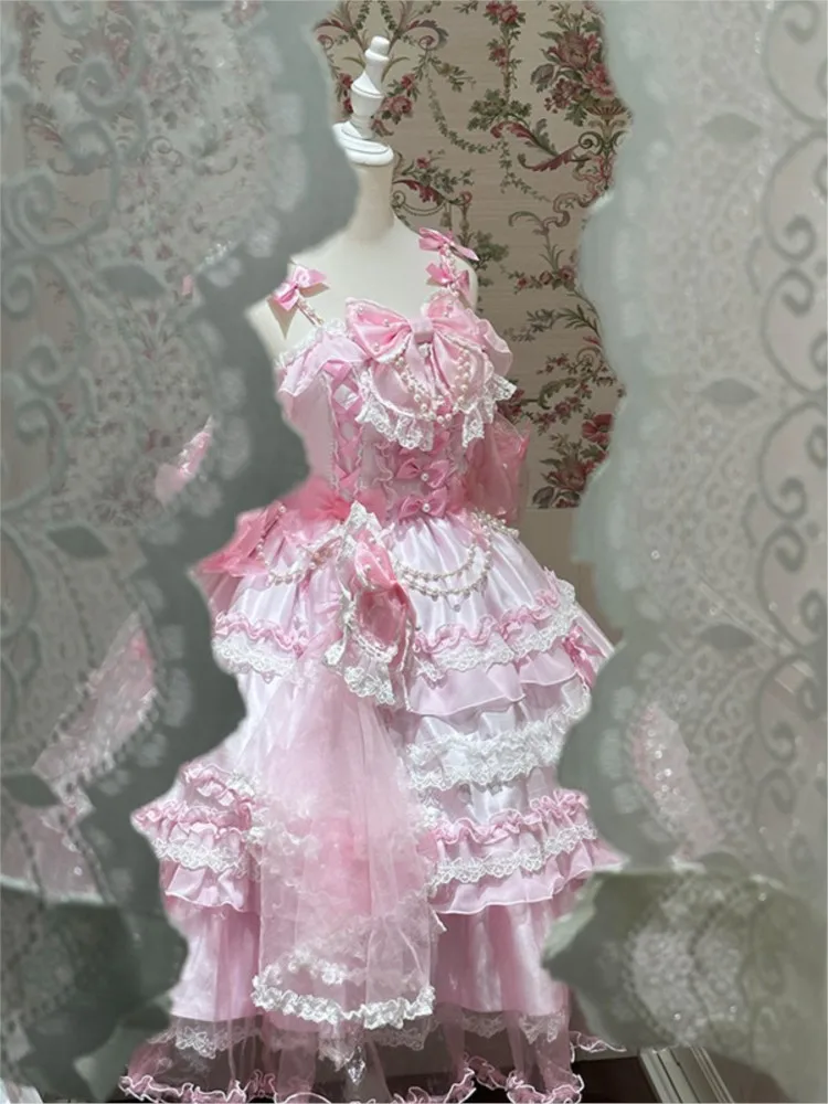 Pink sweet student day coming-of-age dress
Pink sweet student day coming-of-age dress