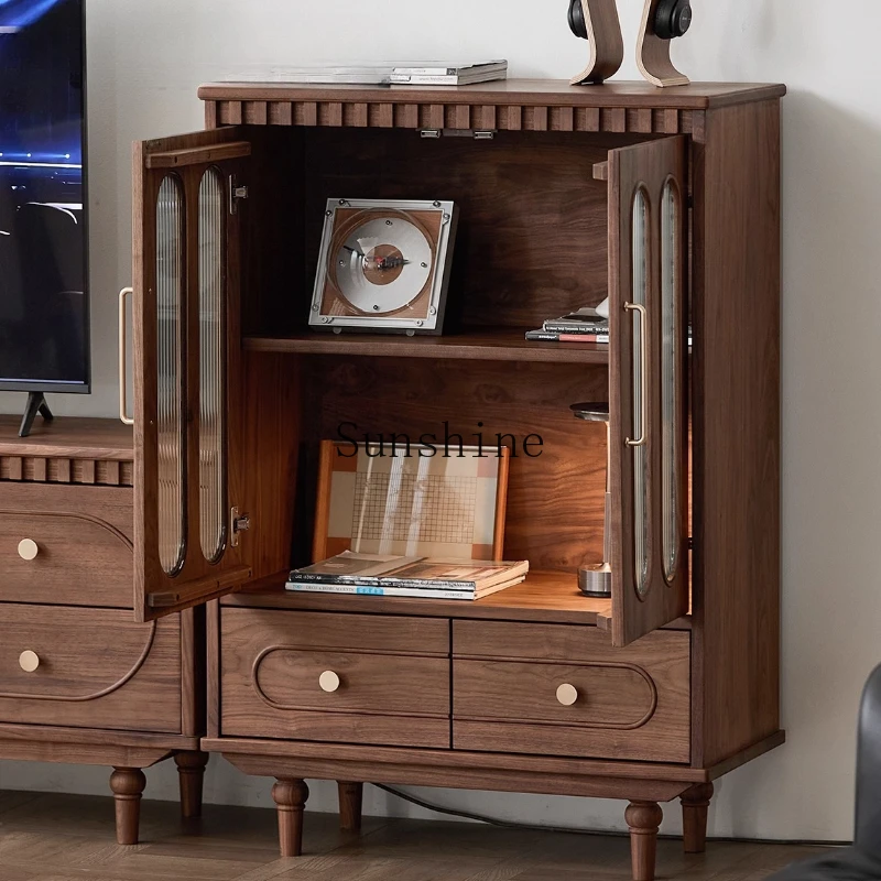 North American black walnut, solid wood, living room home, light luxury simple TV, side cabinet
North American black walnut, solid wood, living room home, light luxury simple TV, side cabinet