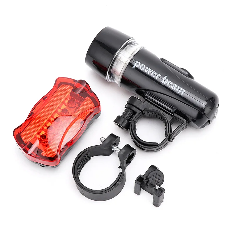 Bicycle front and rear lights black 5LED headlights plus butterfly taillight set lights
Bicycle front and rear lights black 5LED headlights plus butterfly taillight set lights