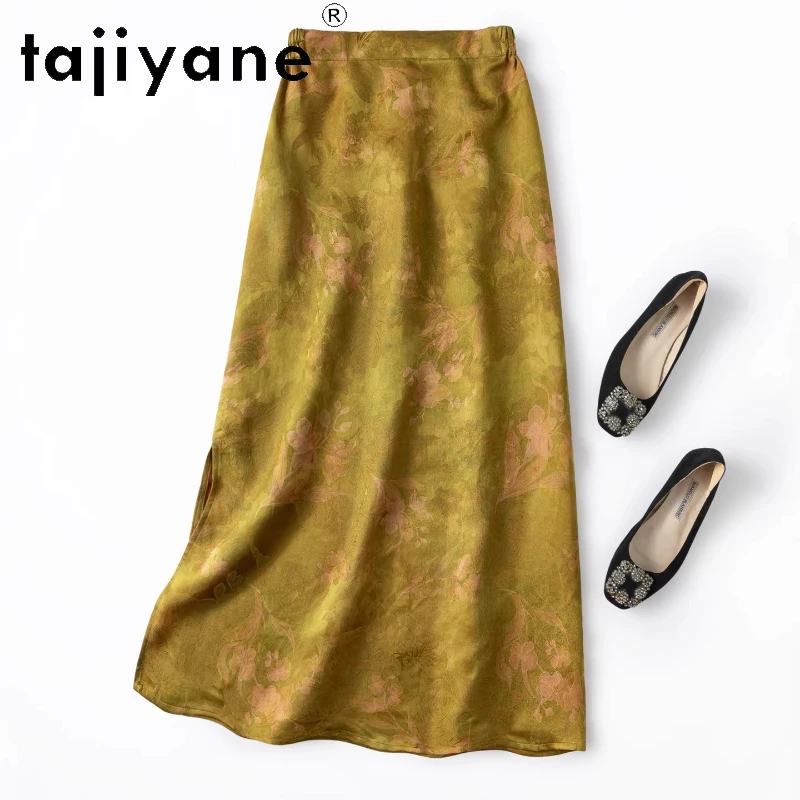 TAJIYANE 100% Mulberry Silk Skirts for Women Xiangyun Sha Long Skirt Summer Straight Skirts Woman Clothing 2026 юбка женская
TAJIYANE 100% Mulberry Silk Skirts for Women Xiangyun Sha Long Skirt Summer Straight Skirts Woman Clothing 2026 юбка женская