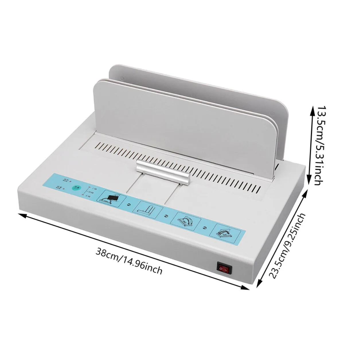 Binding Machine, A4 Thermal Binding Machine, 110V US Plug, PTC Ceramic Heater 302℉, 3 Min Preheat, 50mm Thickness, Heavy Duty for Office
Binding Machine, A4 Thermal Binding Machine, 110V US Plug, PTC Ceramic Heater 302℉, 3 Min Preheat, 50mm Thickness, Heavy Duty for Office