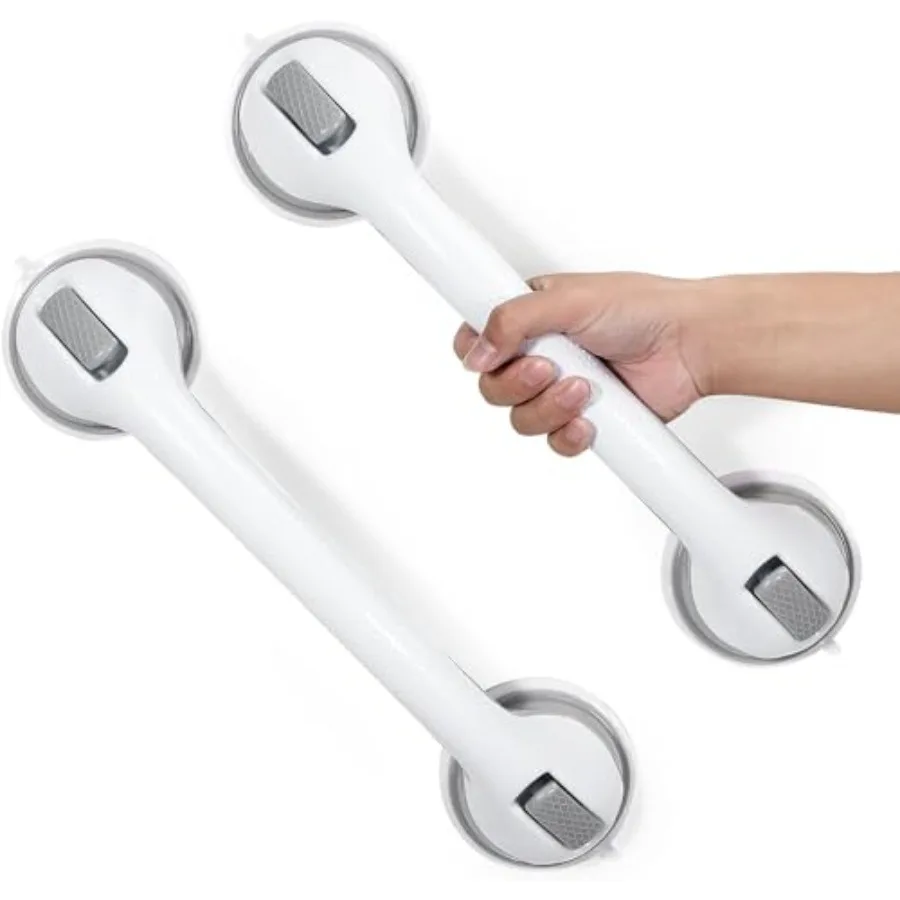 16 Inch Heavy Duty Suction Cup Shower Grab Bar for Bathtubs and Showers White Brushed Finish 350 Pound Weight Ccity 2 Pack
16 Inch Heavy Duty Suction Cup Shower Grab Bar for Bathtubs and Showers White Brushed Finish 350 Pound Weight Ccity 2 Pack