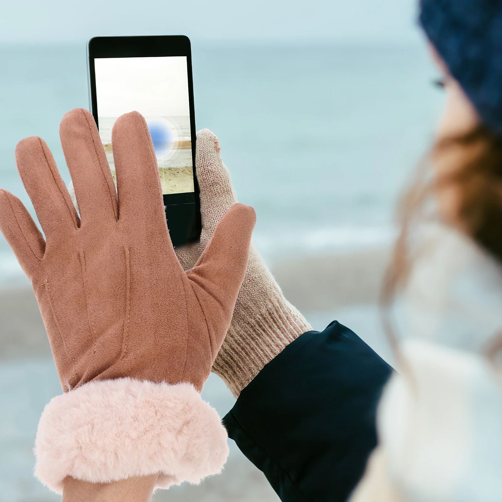 Thermal Touchscreen Keep Warm Winter Outdoor Cycling Fashion Women Mittens Fashion Gloves Soft Material
Thermal Touchscreen Keep Warm Winter Outdoor Cycling Fashion Women Mittens Fashion Gloves Soft Material