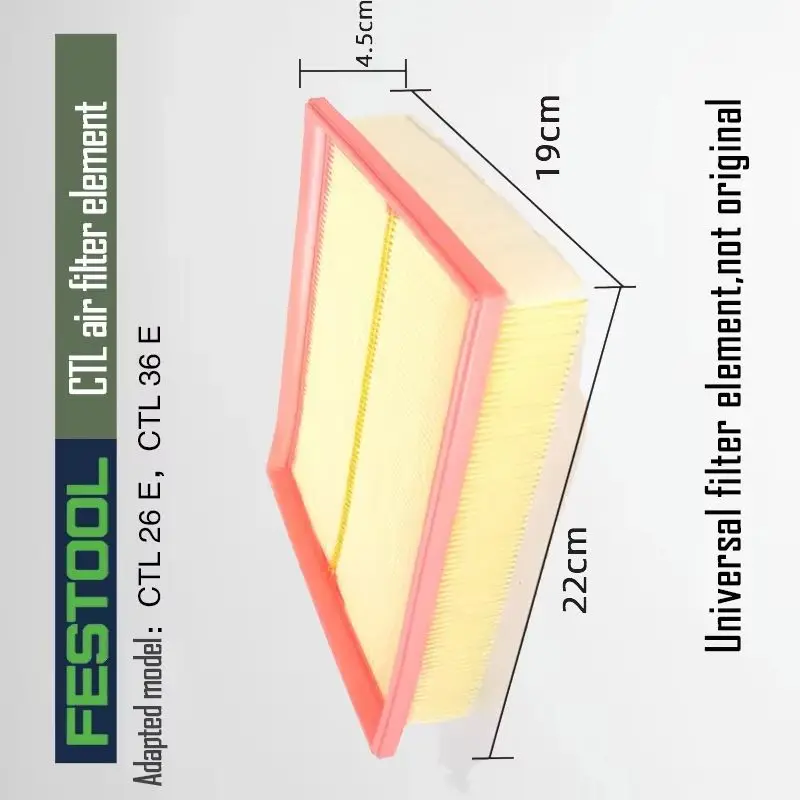 Universal filter element FESTOOL Accessory FESTOOL Vacuum Cleaner Original Accessory CTL 26/36 E 
Universal filter element FESTOOL Accessory FESTOOL Vacuum Cleaner Original Accessory CTL 26/36 E