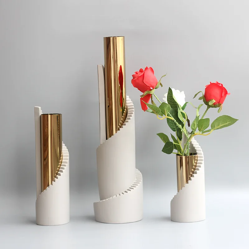 Креативная геометрическая лестничная ваза, металлический цветочный горшок, ваза для цветов, рельефная скульптура спиральной лестницы, террариум, украшение дома
Креативная геометрическая лестничная ваза, металлический цветочный горшок, ваза для цветов, рельефная скульптура спиральной лестницы, террариум, украшение дома