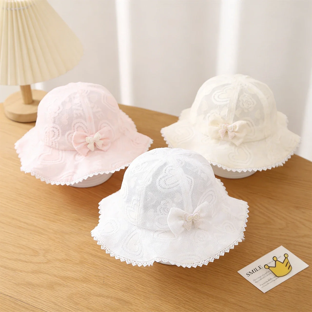 Cute Lace Bowknot Baby Bucket Hat Summer Mesh Breathable Wide Brim Sunshade Cap Princess Girls Kids Outdoor Basin Hat
Cute Lace Bowknot Baby Bucket Hat Summer Mesh Breathable Wide Brim Sunshade Cap Princess Girls Kids Outdoor Basin Hat