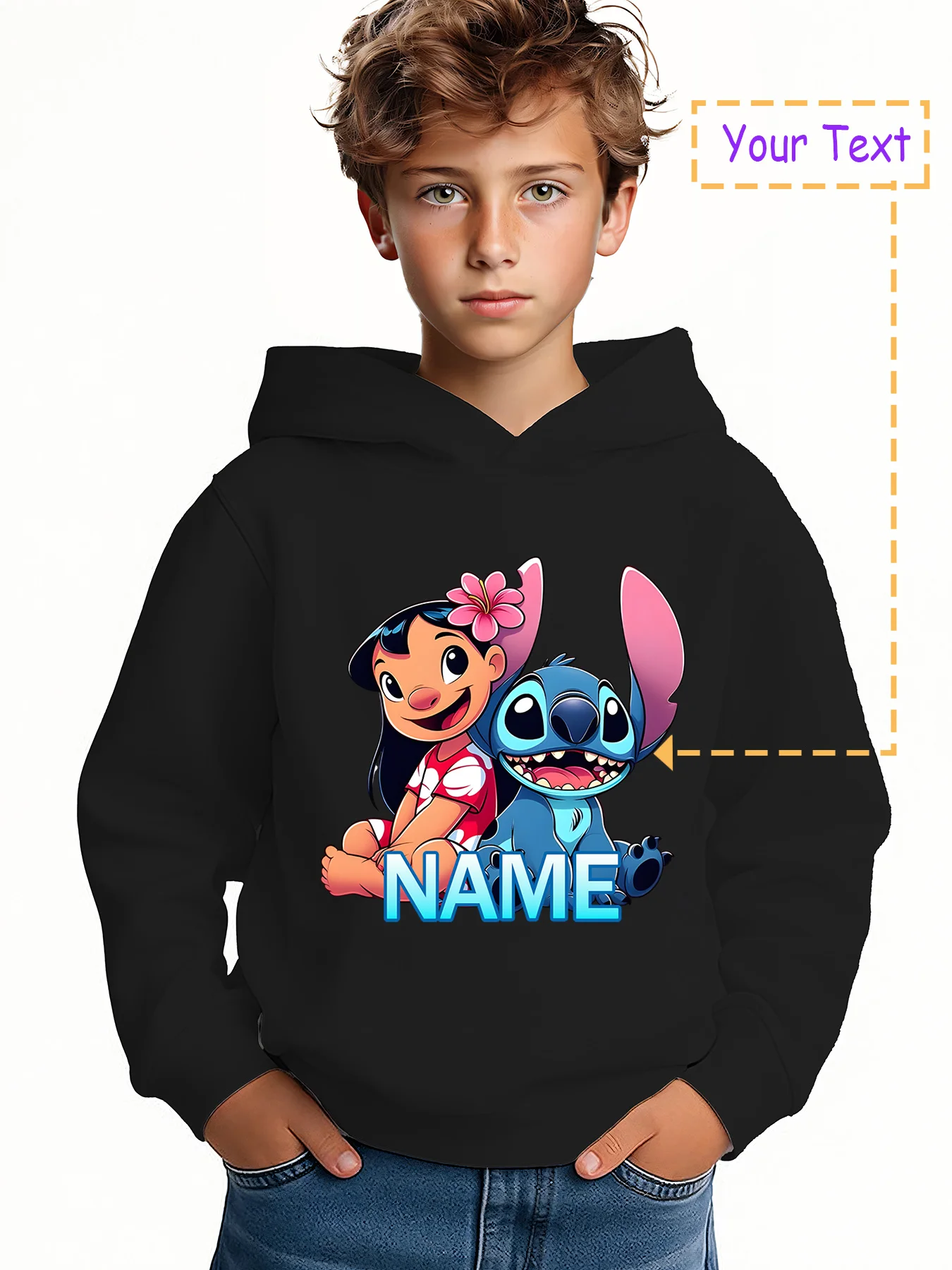 MINISO Lilo and Stitch Hoodie - Featuring a cozy Lilo and Stitch pattern, customizable with "NAME." Licensed by Disney, perfect
MINISO Lilo and Stitch Hoodie - Featuring a cozy Lilo and Stitch pattern, customizable with "NAME." Licensed by Disney, perfect