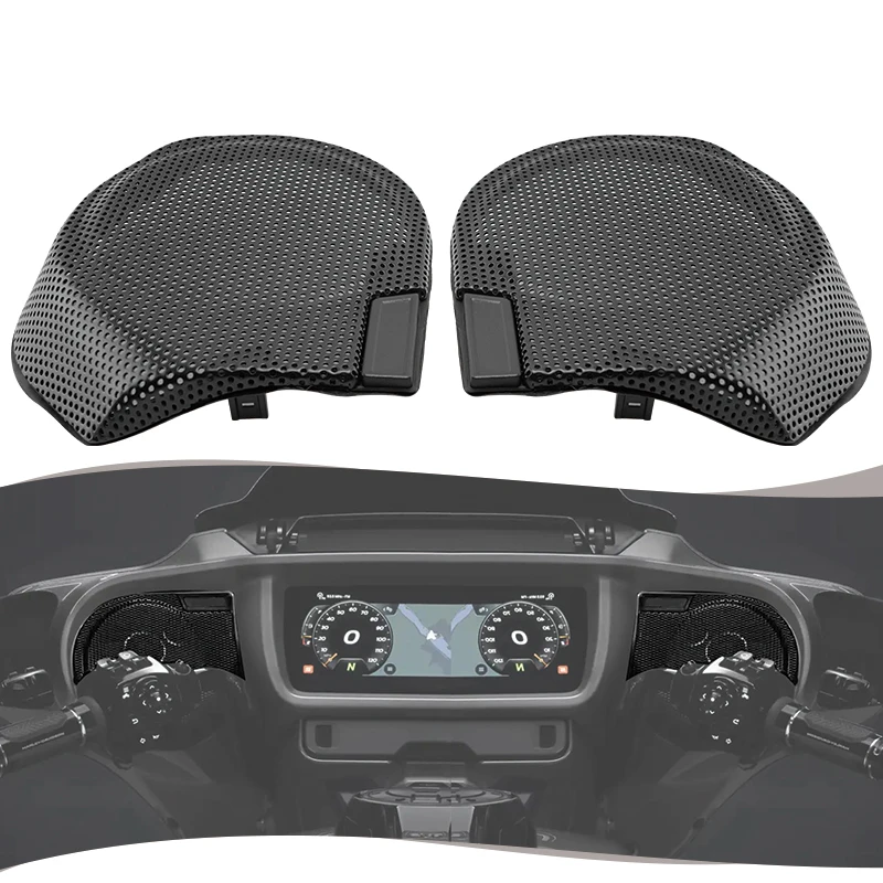 Motorcycle Front Fairing Speaker Grille Steel Mesh Cover Accessories For Harley Touring CVO Road Glide Street Glide 2023-2025
Motorcycle Front Fairing Speaker Grille Steel Mesh Cover Accessories For Harley Touring CVO Road Glide Street Glide 2023-2025