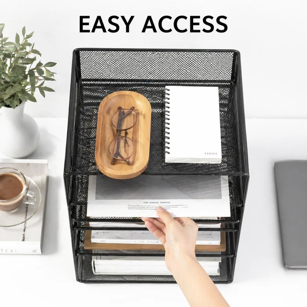 OFFICE SOLUTION – BLACK DESK ORGANIZER,EASY ACCESS FOR PAPERS, STYLISH & DURABLE, NO ASSEMBLY REQUIRED
OFFICE SOLUTION – BLACK DESK ORGANIZER,EASY ACCESS FOR PAPERS, STYLISH & DURABLE, NO ASSEMBLY REQUIRED