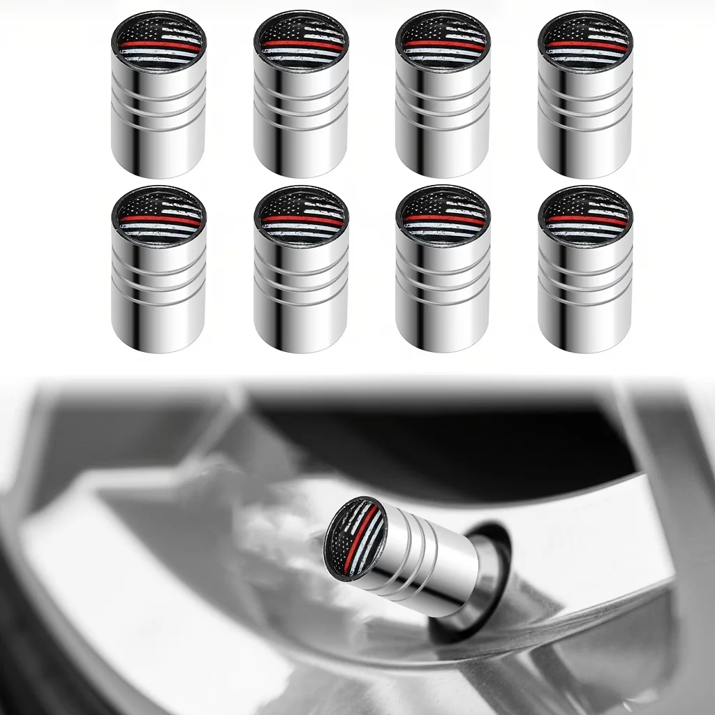 8pcs Patriotic Flag Tire Valve Stem Caps for Car Truck SUV, Thin Red Line Design Universally Car Accessories,Perfect Gift Choice
8pcs Patriotic Flag Tire Valve Stem Caps for Car Truck SUV, Thin Red Line Design Universally Car Accessories,Perfect Gift Choice