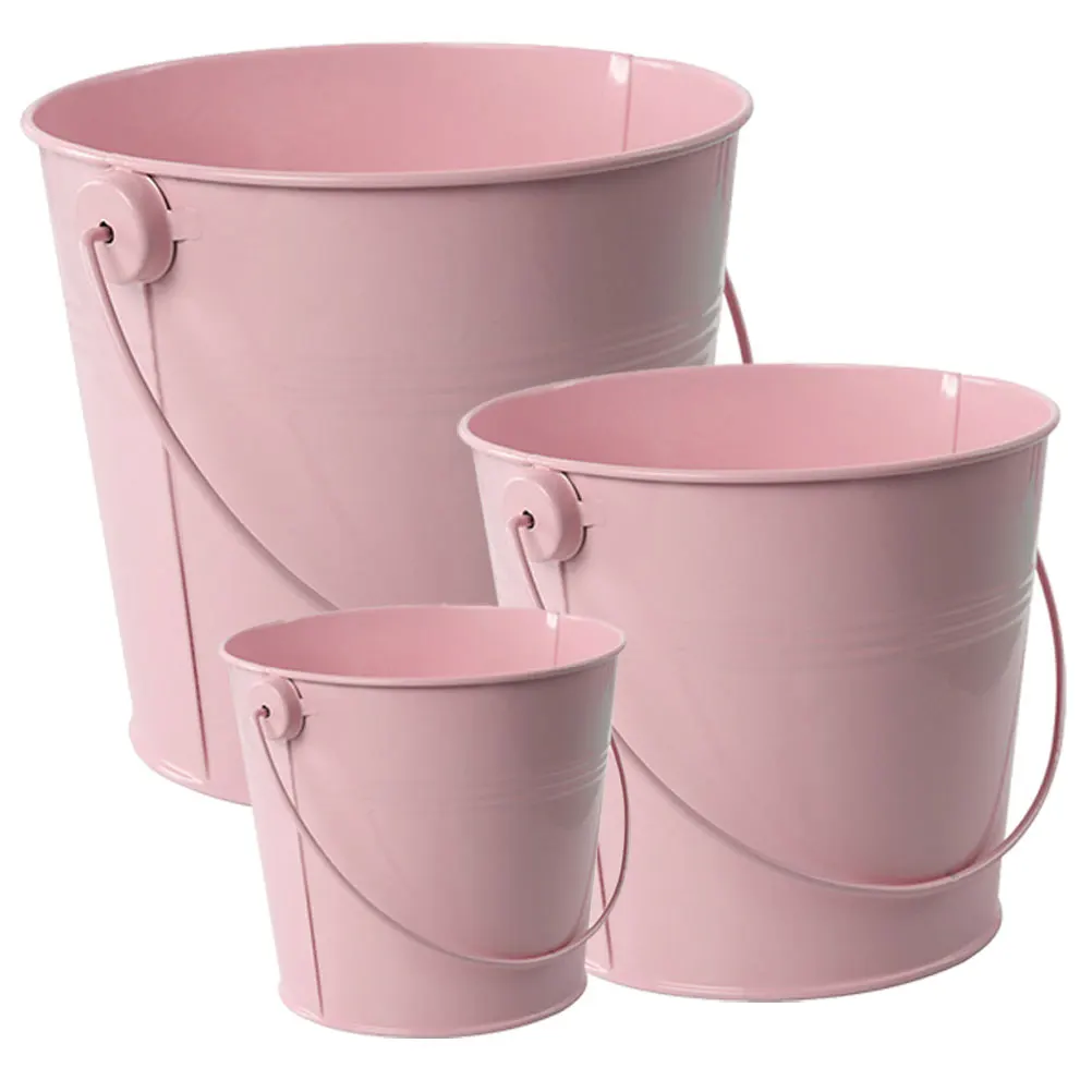 3 Pcs Mini Iron Barrel Flowerpot Small Bucket Decor Plant Holder Pink Large Medium Size Metal Planter Garden
3 Pcs Mini Iron Barrel Flowerpot Small Bucket Decor Plant Holder Pink Large Medium Size Metal Planter Garden