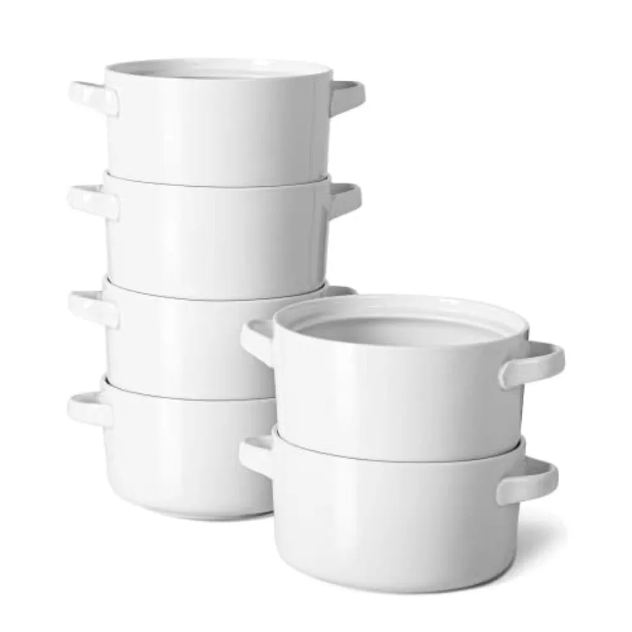 24 Oz Soup Bowls with Handles Ceramic Soup Crocks Tart Pan 9.5 inch Quiche Pan Ceramic Quiche Baking Dish Pan
24 Oz Soup Bowls with Handles Ceramic Soup Crocks Tart Pan 9.5 inch Quiche Pan Ceramic Quiche Baking Dish Pan