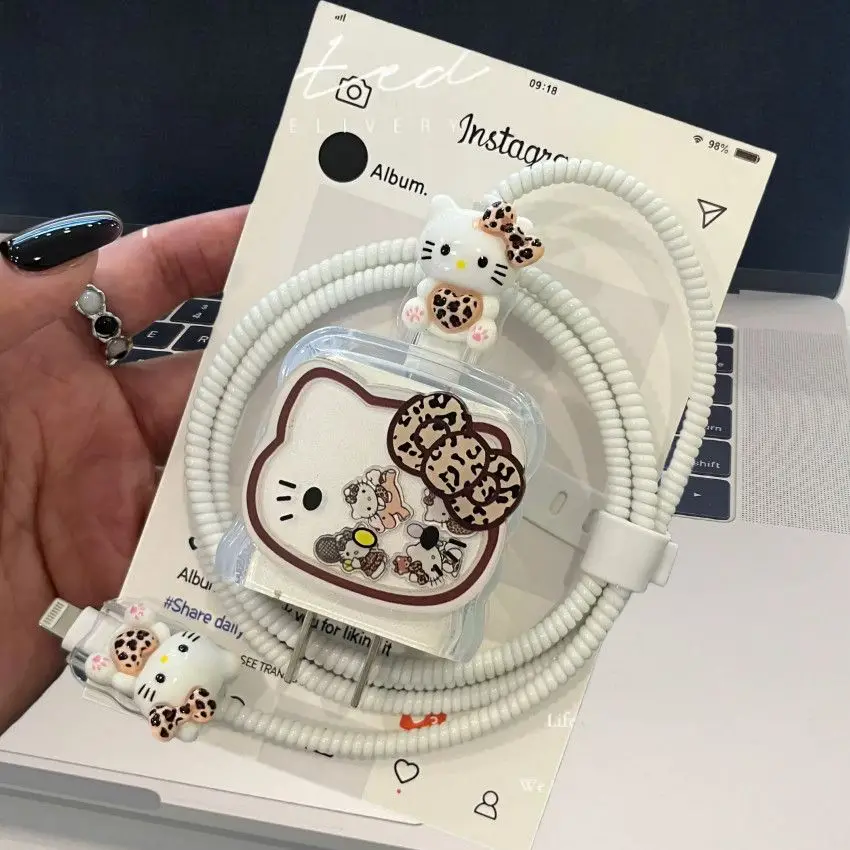 New Cartoon Leopard KT Charging Cable Protector Case for iPhone 18W 20W Charger Case Phone Wire Cord Organizers Protective Cover
New Cartoon Leopard KT Charging Cable Protector Case for iPhone 18W 20W Charger Case Phone Wire Cord Organizers Protective Cover