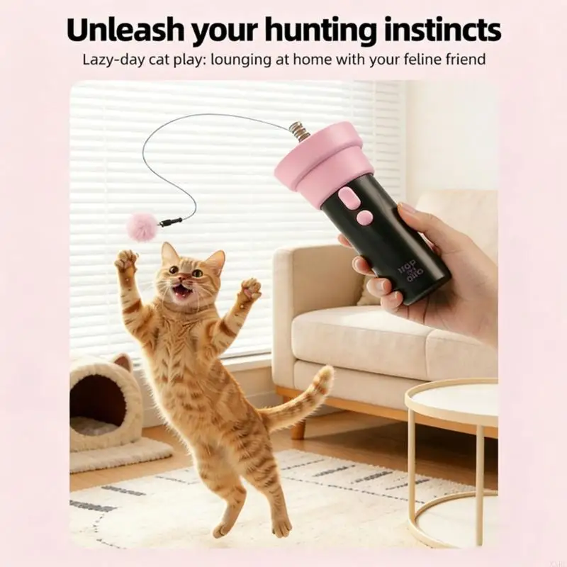 Interactived Pet Teaser Toy With Auto Launching Design And Safe Participatory Toy Keep Puss Entertained KXRE
Interactived Pet Teaser Toy With Auto Launching Design And Safe Participatory Toy Keep Puss Entertained KXRE