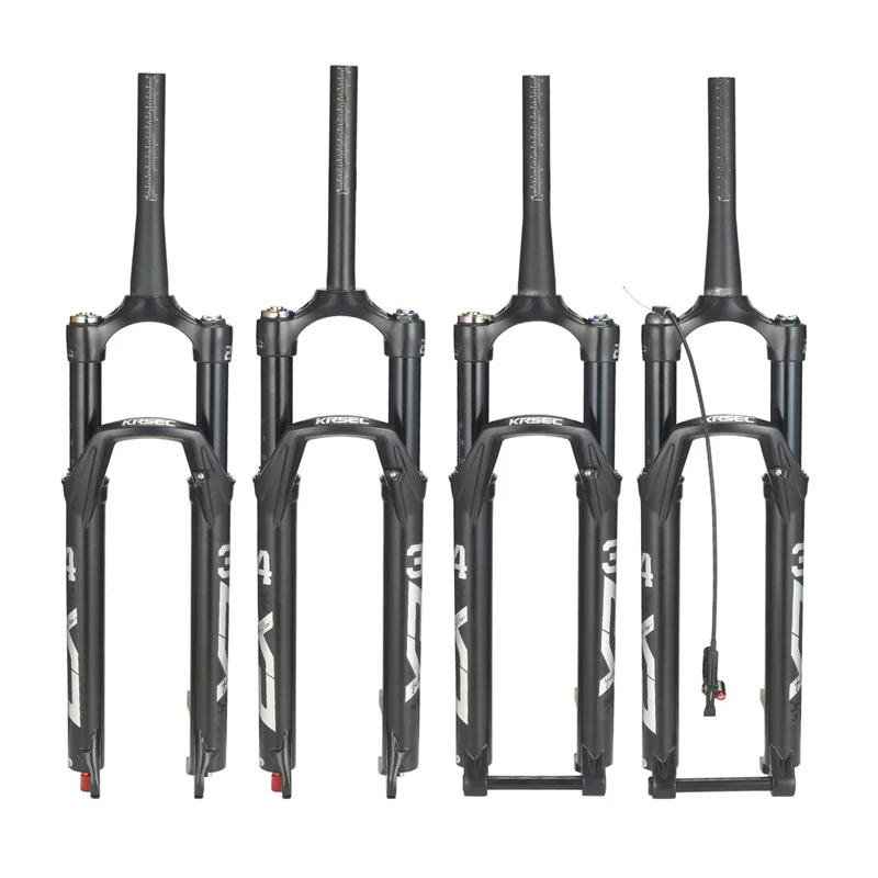 High hardness 26/27.5/29 inch straight cone tube mountain bike black tube wire control damping air fork
High hardness 26/27.5/29 inch straight cone tube mountain bike black tube wire control damping air fork