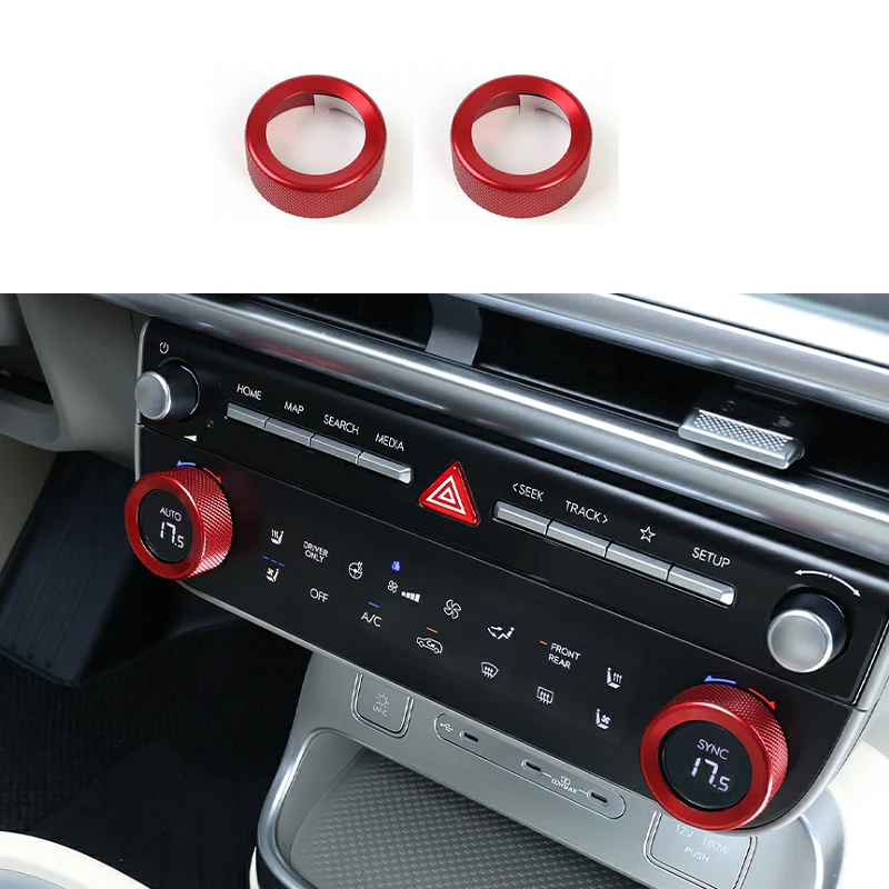 For Hyundai IONIQ 9 Aluminum Air Conditioner Cover Air Conditioner Knob Trim Ring Control Adjust Button Trim Accessories
For Hyundai IONIQ 9 Aluminum Air Conditioner Cover Air Conditioner Knob Trim Ring Control Adjust Button Trim Accessories