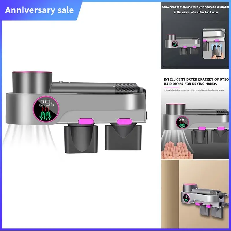 Держатель для фена Dyson, с функцией сушки, без перфорации, стеллаж для хранения фена с термометром, вилка стандарта США, прочный
Держатель для фена Dyson, с функцией сушки, без перфорации, стеллаж для хранения фена с термометром, вилка стандарта США, прочный