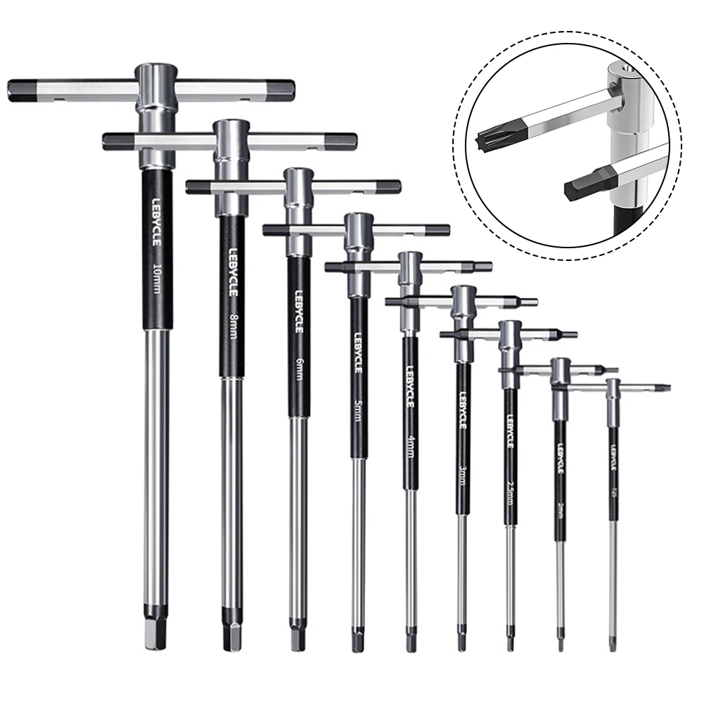 2/2.5/3/4/5/6/8/10mm/T25 Torx Screwdriver Bike T-Handle Hex Wrench Spanner T-shaped Extended T-Socket Wrench 3-Way Repair Tools
2/2.5/3/4/5/6/8/10mm/T25 Torx Screwdriver Bike T-Handle Hex Wrench Spanner T-shaped Extended T-Socket Wrench 3-Way Repair Tools