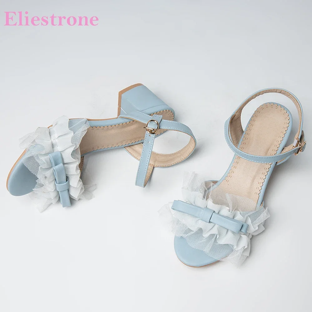 Summer Comfortable Blue White Women Sandals Lovely Med Chunky Heel Office Lady Shoes Plus Small Big Size 10 31 43 45 48
Summer Comfortable Blue White Women Sandals Lovely Med Chunky Heel Office Lady Shoes Plus Small Big Size 10 31 43 45 48