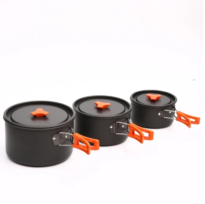 Cross-border Hot Outdoor Pot Set 1-2 People Camping Pot Set Alumina Pot Portable Picnic Camping Cookware
Cross-border Hot Outdoor Pot Set 1-2 People Camping Pot Set Alumina Pot Portable Picnic Camping Cookware