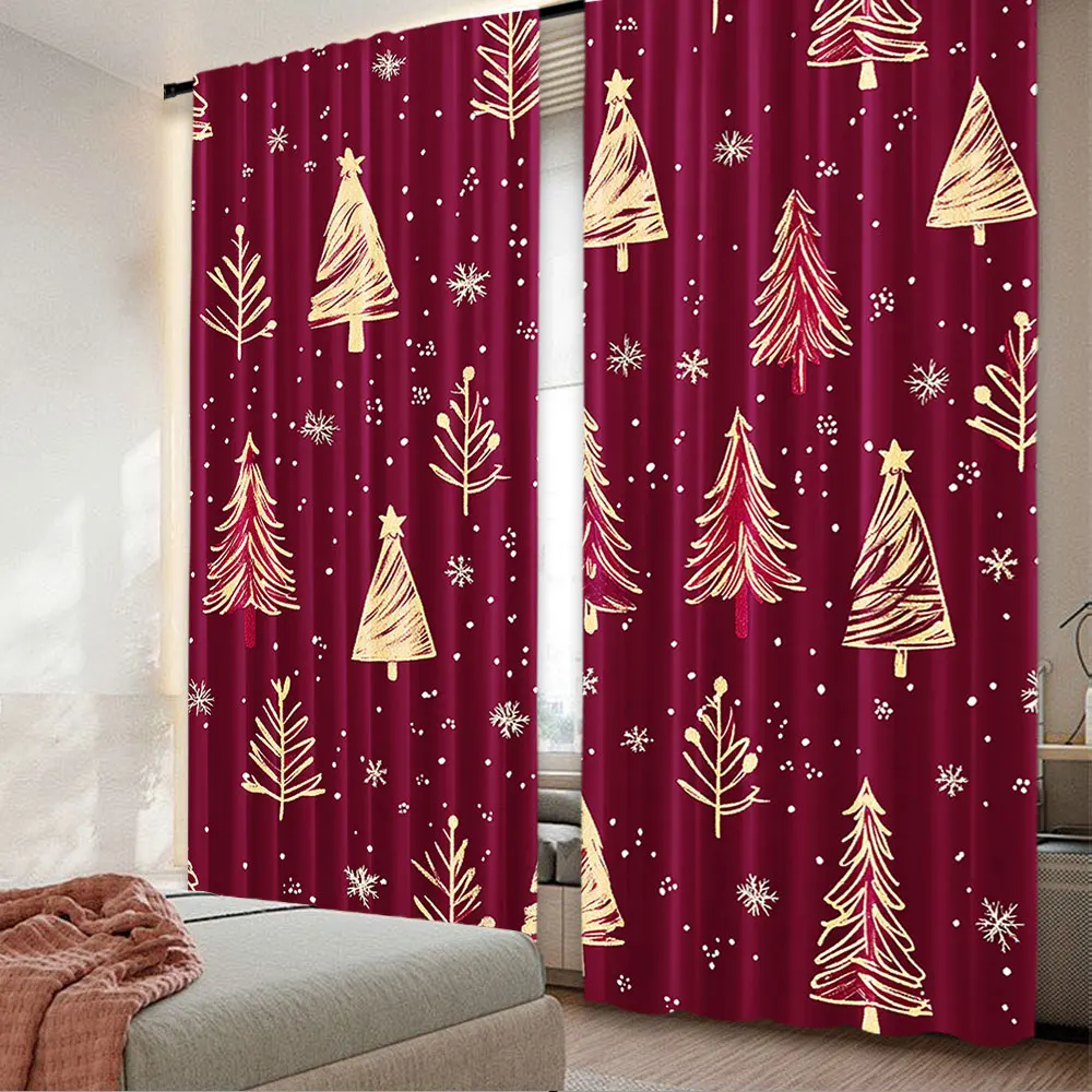 2Pcs Christmas Tree Curtain Red Pine Tree Winter Xmas Tree Snow Forest Nature Scene Suitable For Bedroom Living Room Dining Room
2Pcs Christmas Tree Curtain Red Pine Tree Winter Xmas Tree Snow Forest Nature Scene Suitable For Bedroom Living Room Dining Room