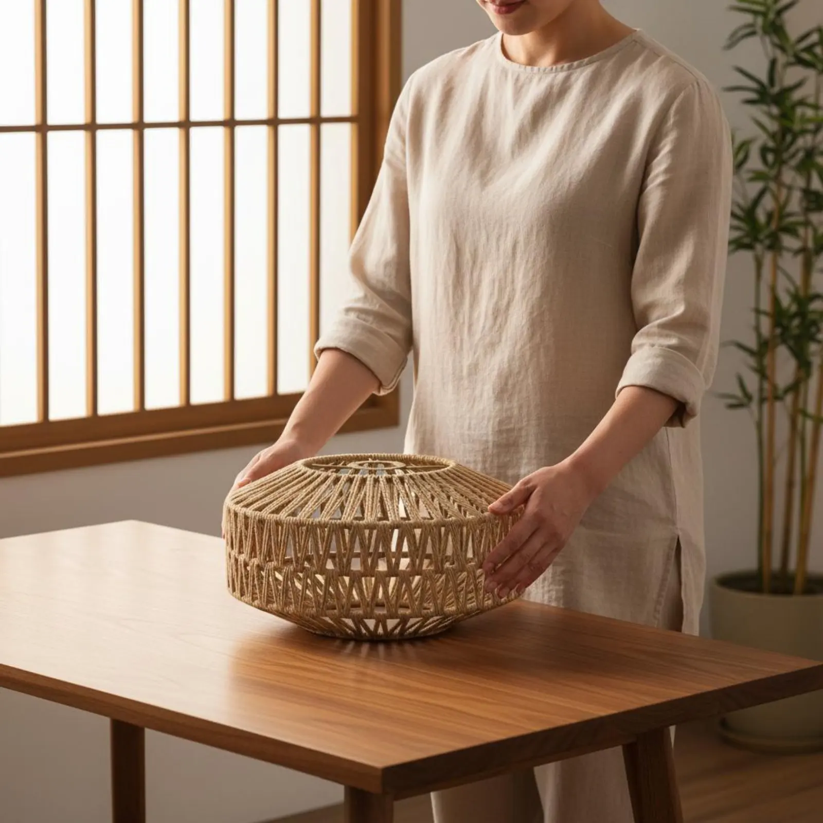 Rattan Weave Lamp Cover Natural Material Woven Rope Lampshade Bohemian Design Lampshade Japandi Design Lighting Accessory
Rattan Weave Lamp Cover Natural Material Woven Rope Lampshade Bohemian Design Lampshade Japandi Design Lighting Accessory