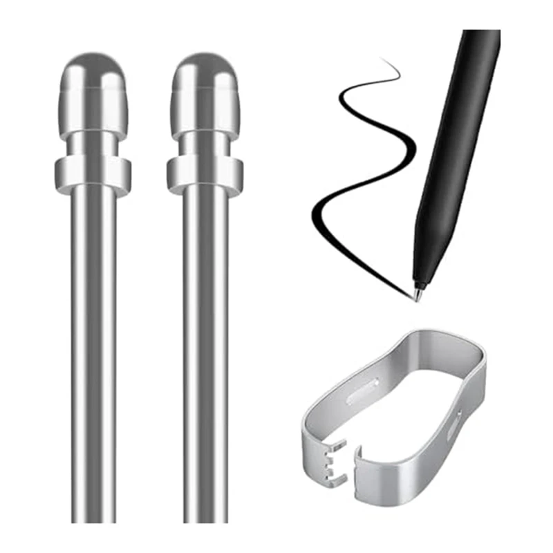 No Wear Out Titanium Replacement Pen Tips, 2 Smooth And Precise, With Installation Tool, Universal Pen, Digital Pen, Durable
No Wear Out Titanium Replacement Pen Tips, 2 Smooth And Precise, With Installation Tool, Universal Pen, Digital Pen, Durable