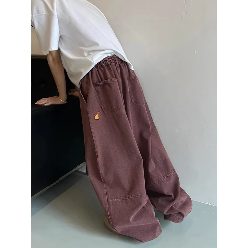 High Street Fashion Flame Embroidery Loose Fit Men's Denim Jeans American Retro Wash Straight Leg Pants Casual Cotton Jeans
High Street Fashion Flame Embroidery Loose Fit Men's Denim Jeans American Retro Wash Straight Leg Pants Casual Cotton Jeans