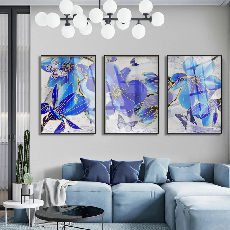Nordic Living Room Art Wall Abstract Blue Flower Posters Home Room Decor Painting Modern Art Poster Canvas Print Picture
Nordic Living Room Art Wall Abstract Blue Flower Posters Home Room Decor Painting Modern Art Poster Canvas Print Picture