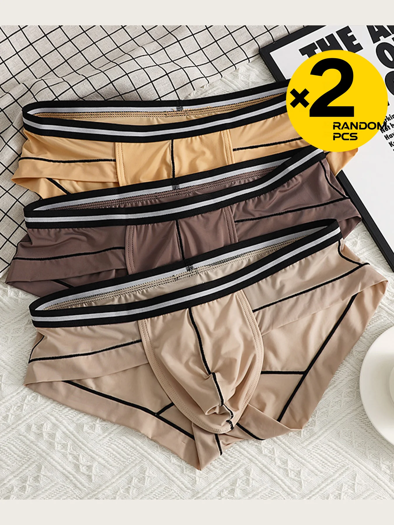 Мужские треугольные трусы из 2 предметов, облегающие, противоизносные, летнее нижнее белье, тонкие, крутые, универсальные, модные шорты для молодежи, студентов
Мужские треугольные трусы из 2 предметов, облегающие, противоизносные, летнее нижнее белье, тонкие, крутые, универсальные, модные шорты для молодежи, студентов