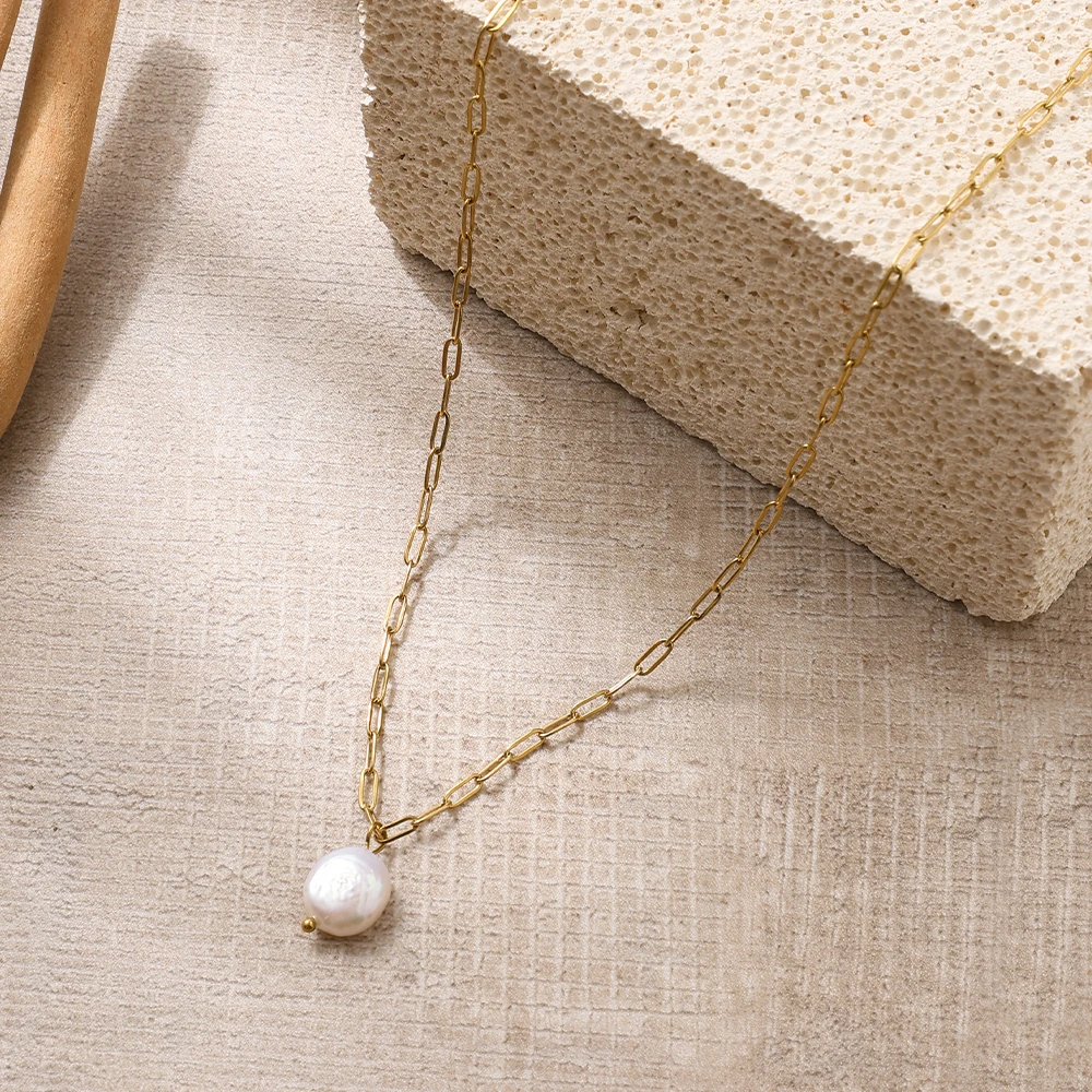 eManco 10PCS Freshwater Pearl Necklace Set for Women Stainless Steel Charming Jewelry for Family Gathering Birthday Party Fashio
eManco 10PCS Freshwater Pearl Necklace Set for Women Stainless Steel Charming Jewelry for Family Gathering Birthday Party Fashio