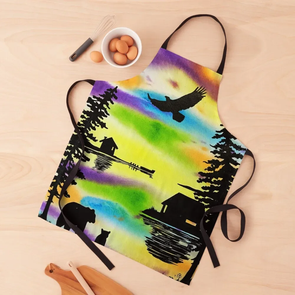 Northern Watercolour eagle and the bears Apron For Cosmetologist Kitchen Things For Home Apron
Northern Watercolour eagle and the bears Apron For Cosmetologist Kitchen Things For Home Apron
