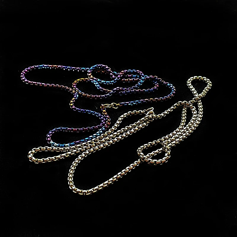 3.0*65CM Titanium Square Bead Chain Hypoallergenic Anti-rust Light Metal DIY Sweater Chain EDC Tag Jewelry Accessories
3.0*65CM Titanium Square Bead Chain Hypoallergenic Anti-rust Light Metal DIY Sweater Chain EDC Tag Jewelry Accessories
