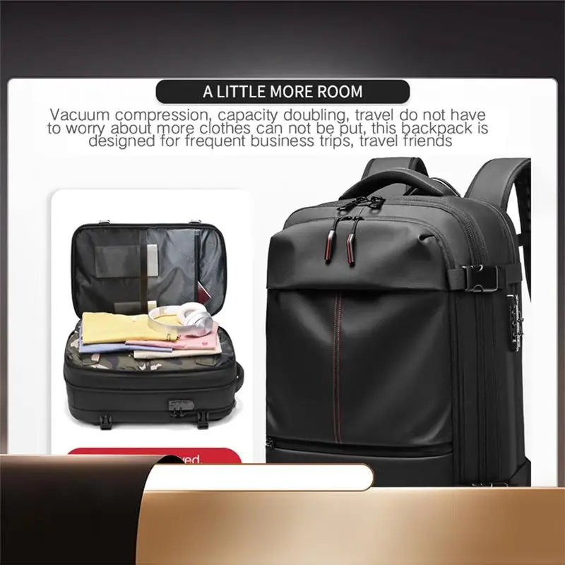 Men's One Click Start Vacuum Compression Pump Travel Backpack Laptop Hiking Business 16 Inch School Backpack-X64A
Men's One Click Start Vacuum Compression Pump Travel Backpack Laptop Hiking Business 16 Inch School Backpack-X64A