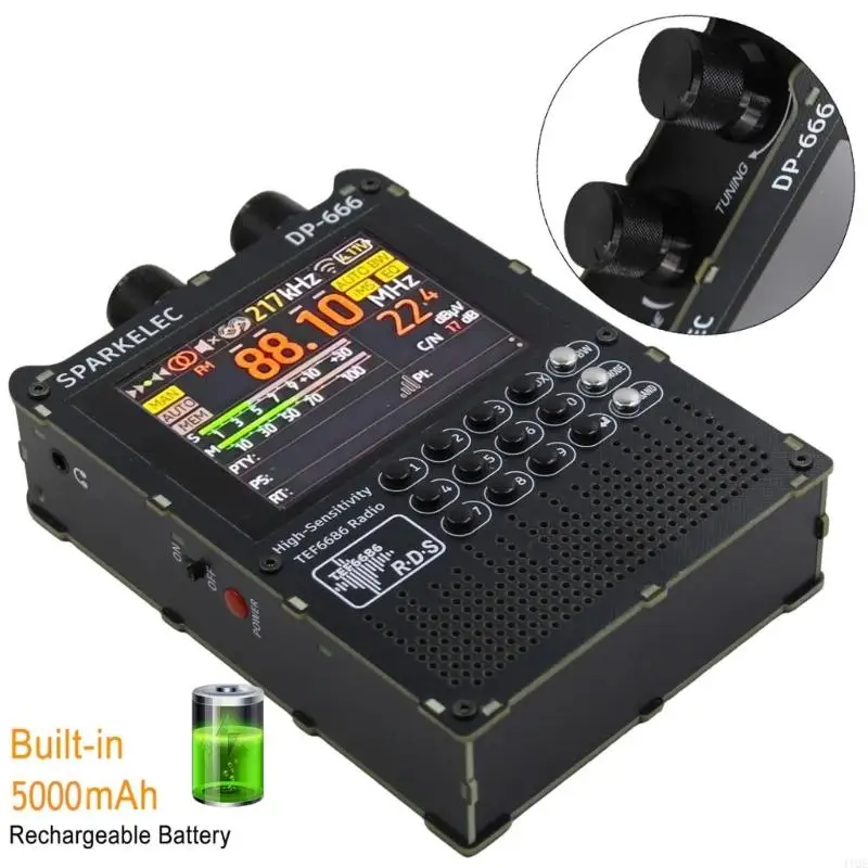 2025 New Rechargeable Multiband TEF6686 DSP Shortwave Radio Full Band Digital Keypad
2025 New Rechargeable Multiband TEF6686 DSP Shortwave Radio Full Band Digital Keypad