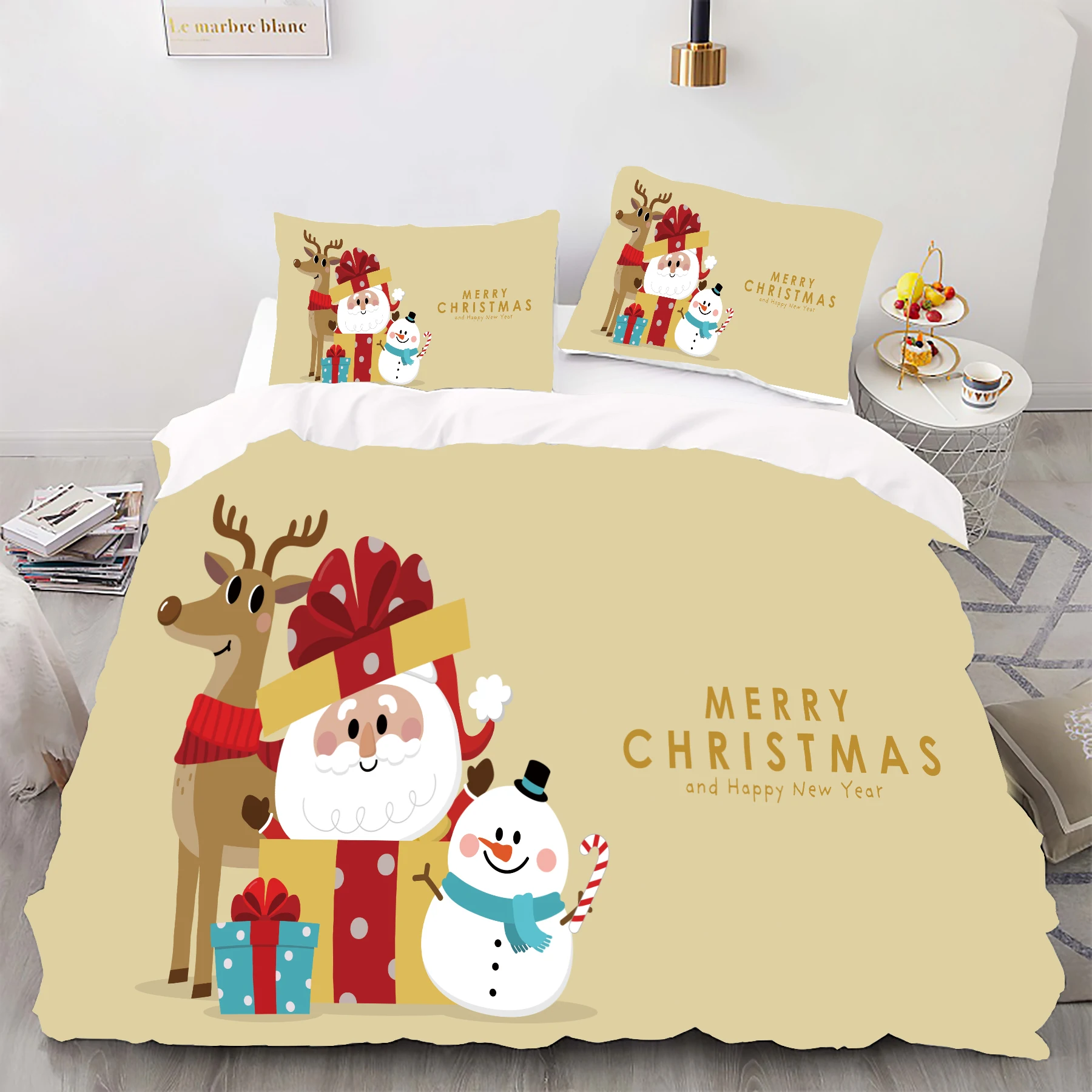 Christmas - Style Digital Printed Duvet Kit - Polyester - Bedroom Decor -1 Bed Cover +2 Pillowcase (no pillow core)
Christmas - Style Digital Printed Duvet Kit - Polyester - Bedroom Decor -1 Bed Cover +2 Pillowcase (no pillow core)