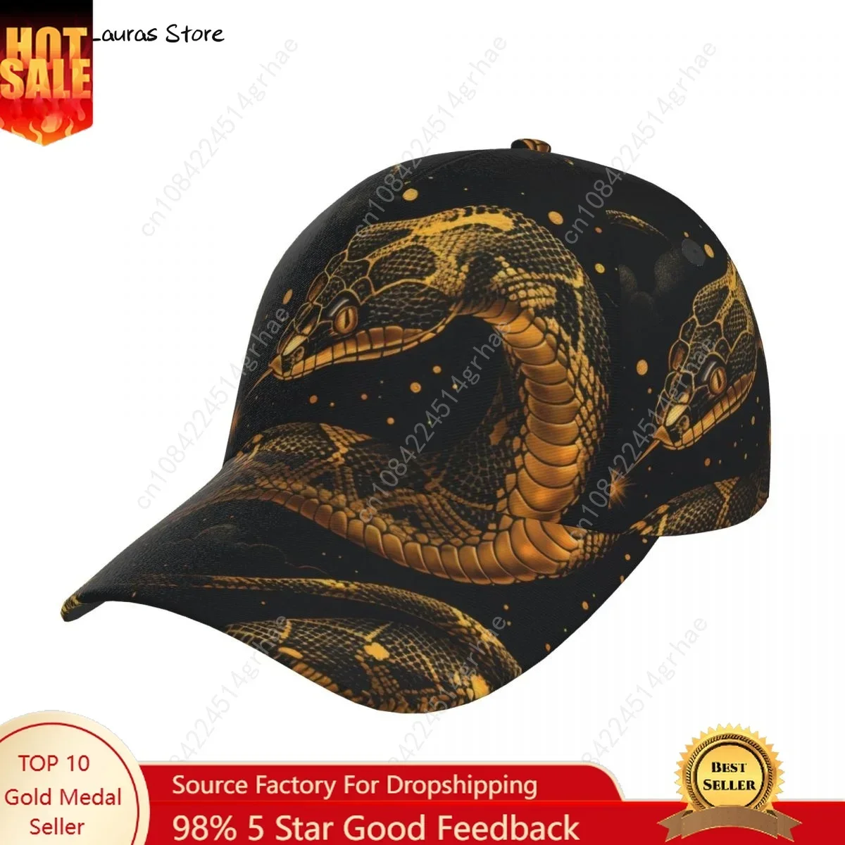 Golf hat men Baseball Cap Sports Golden Cosmic Serpent Snake Snapback Hat Fashion Outdoor Hip Hop Hats For Men Women Unisex
Golf hat men Baseball Cap Sports Golden Cosmic Serpent Snake Snapback Hat Fashion Outdoor Hip Hop Hats For Men Women Unisex