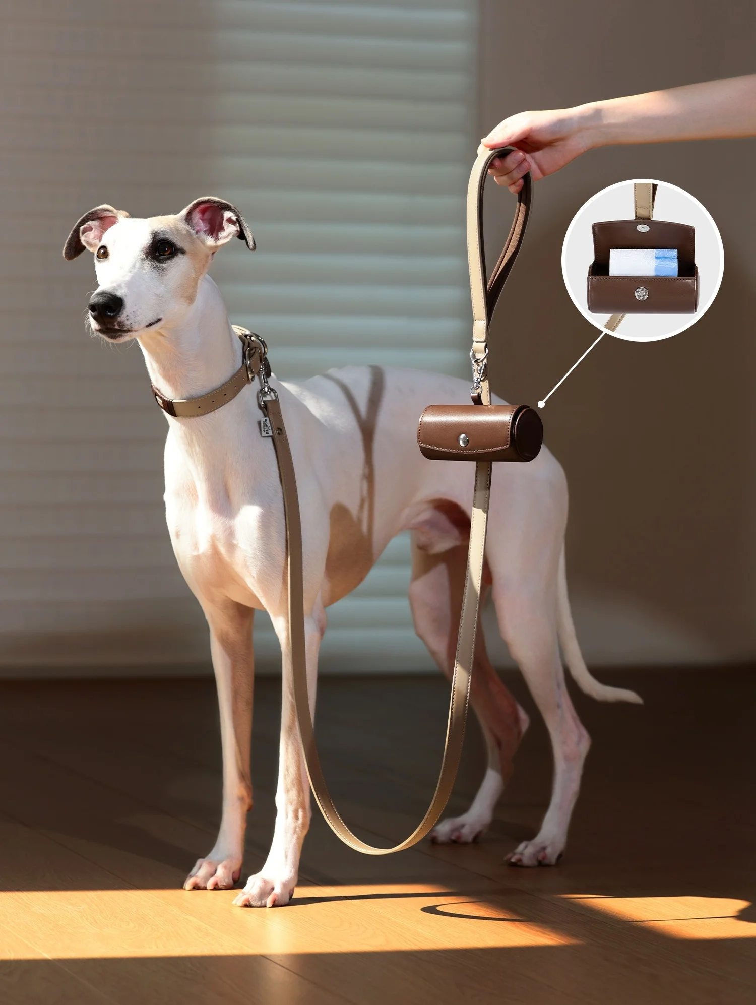 Роскошный кожаный ошейник для собак с поводком и набором диспенсеров для мешков для какашек, регулируемый ошейник для домашних животных, водонепроницаемый поводок для собак с мягкой ручкой
Роскошный кожаный ошейник для собак с поводком и набором диспенсеров для мешков для какашек, регулируемый ошейник для домашних животных, водонепроницаемый поводок для собак с мягкой ручкой