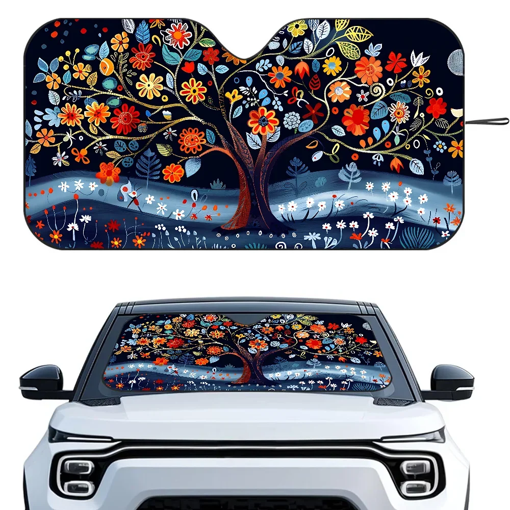 Abstract Flower Tree Car SunShade Heat-insulating Aluminum Film Windshield Sunshades UV Rays Blocks Car Sun Visor Protector
Abstract Flower Tree Car SunShade Heat-insulating Aluminum Film Windshield Sunshades UV Rays Blocks Car Sun Visor Protector