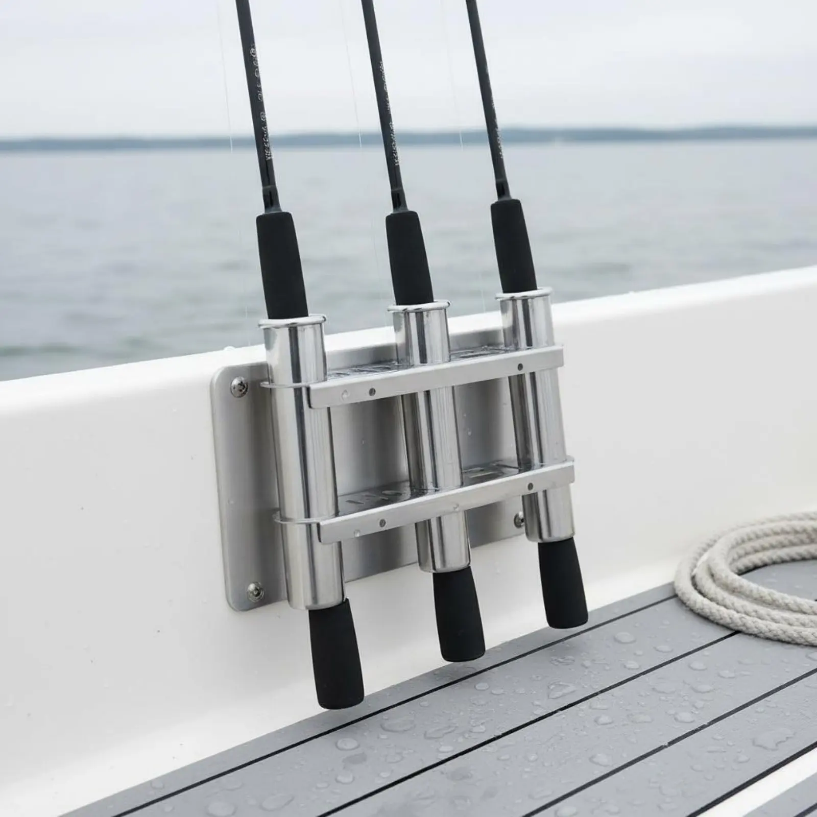 Stainless Steel Boat Rod Holder Wall Mount Fishing Pole Stand 3-Tube Fishing Rod Rack Sturdy Duty for Anglers
Stainless Steel Boat Rod Holder Wall Mount Fishing Pole Stand 3-Tube Fishing Rod Rack Sturdy Duty for Anglers
