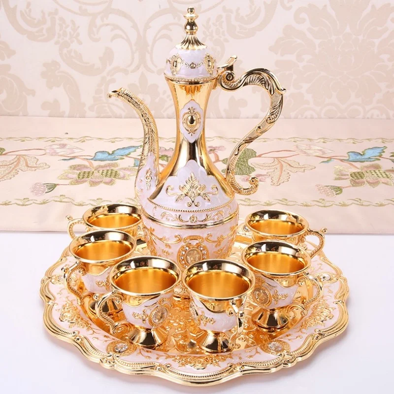 European Wine Set, Alloy Home Wine Pot Set, Multi-Color Optional Metal Vintage Wine , Home Living Room Decoration,1Set
European Wine Set, Alloy Home Wine Pot Set, Multi-Color Optional Metal Vintage Wine , Home Living Room Decoration,1Set