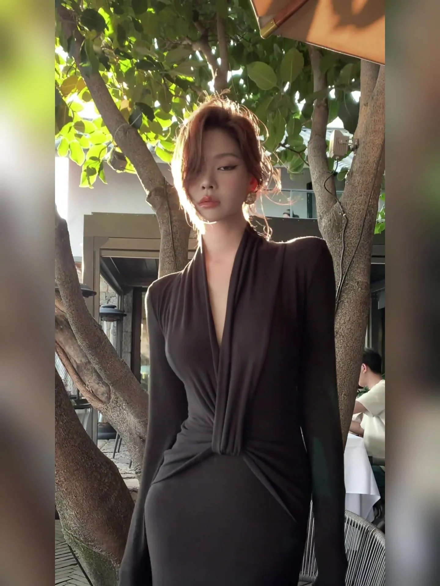 Elegant Black Long Sleeve V-Neck Dress Women's Early Spring Base High Waist Slim Fit Wrap around Skirt Long Dress
Elegant Black Long Sleeve V-Neck Dress Women's Early Spring Base High Waist Slim Fit Wrap around Skirt Long Dress