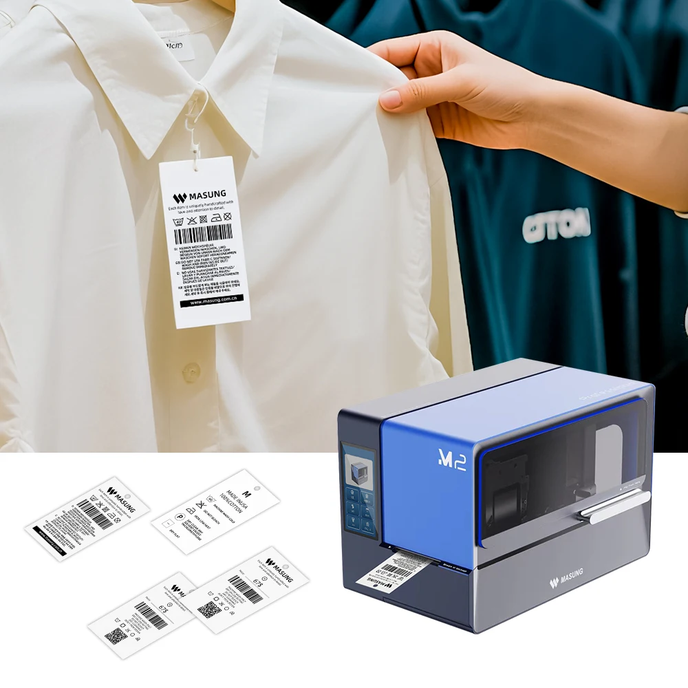 MASUNG MS-CH650 300DPI Thermal Transfer Clothing Tag Printer, Automatic Paper Hang Tag Printer for Garment Price/Wash Care Label
MASUNG MS-CH650 300DPI Thermal Transfer Clothing Tag Printer, Automatic Paper Hang Tag Printer for Garment Price/Wash Care Label