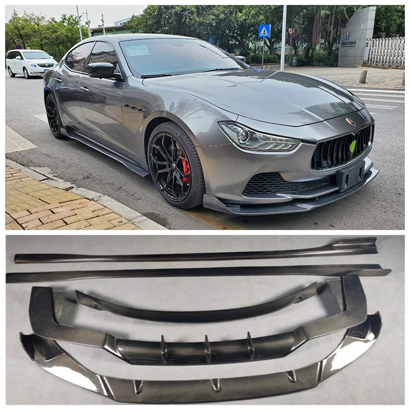 For Maserati Ghibli 2014-2017 High Quality Carbon Fiber Front Lip Rear Diffuser Spoiler Side Skirt Body Kit
For Maserati Ghibli 2014-2017 High Quality Carbon Fiber Front Lip Rear Diffuser Spoiler Side Skirt Body Kit