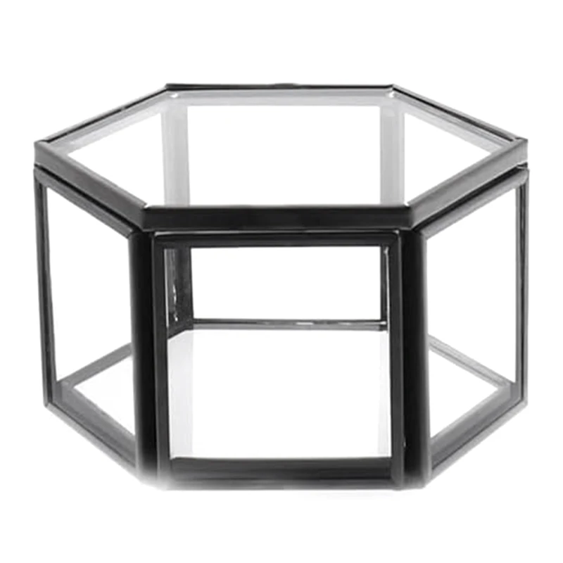 Vintage Glass Jewelry Box - Hexagon Ring Display Box For Storage Ring Earring Trinket Jewelry, Wedding Ring Holder
Vintage Glass Jewelry Box - Hexagon Ring Display Box For Storage Ring Earring Trinket Jewelry, Wedding Ring Holder