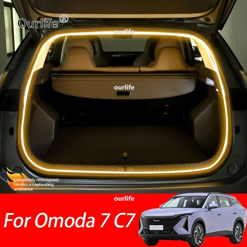 For Omoda 7 C7 2026 2027 Car Rear Trunk LED Light Bar Strip Trunk Interior Brightening Decorative Lamp Strip Automatic Light
For Omoda 7 C7 2026 2027 Car Rear Trunk LED Light Bar Strip Trunk Interior Brightening Decorative Lamp Strip Automatic Light