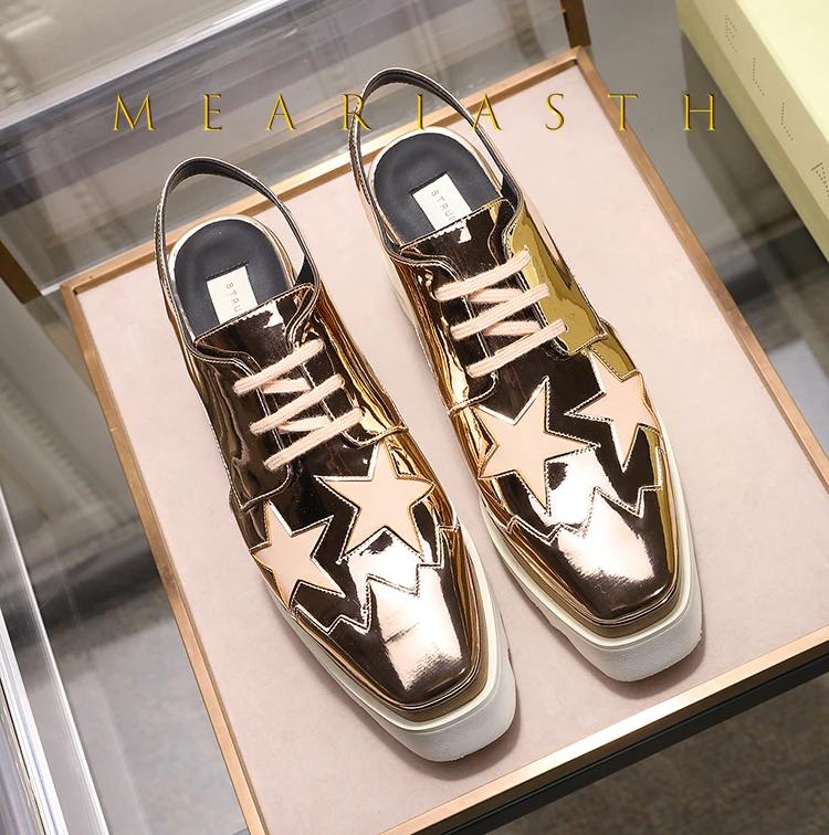 patent Leather Buckle Strap Sandals Breathable Sneakers Stars women summer rivets shoes Korean Style Platform Casual wedge Shoes
patent Leather Buckle Strap Sandals Breathable Sneakers Stars women summer rivets shoes Korean Style Platform Casual wedge Shoes