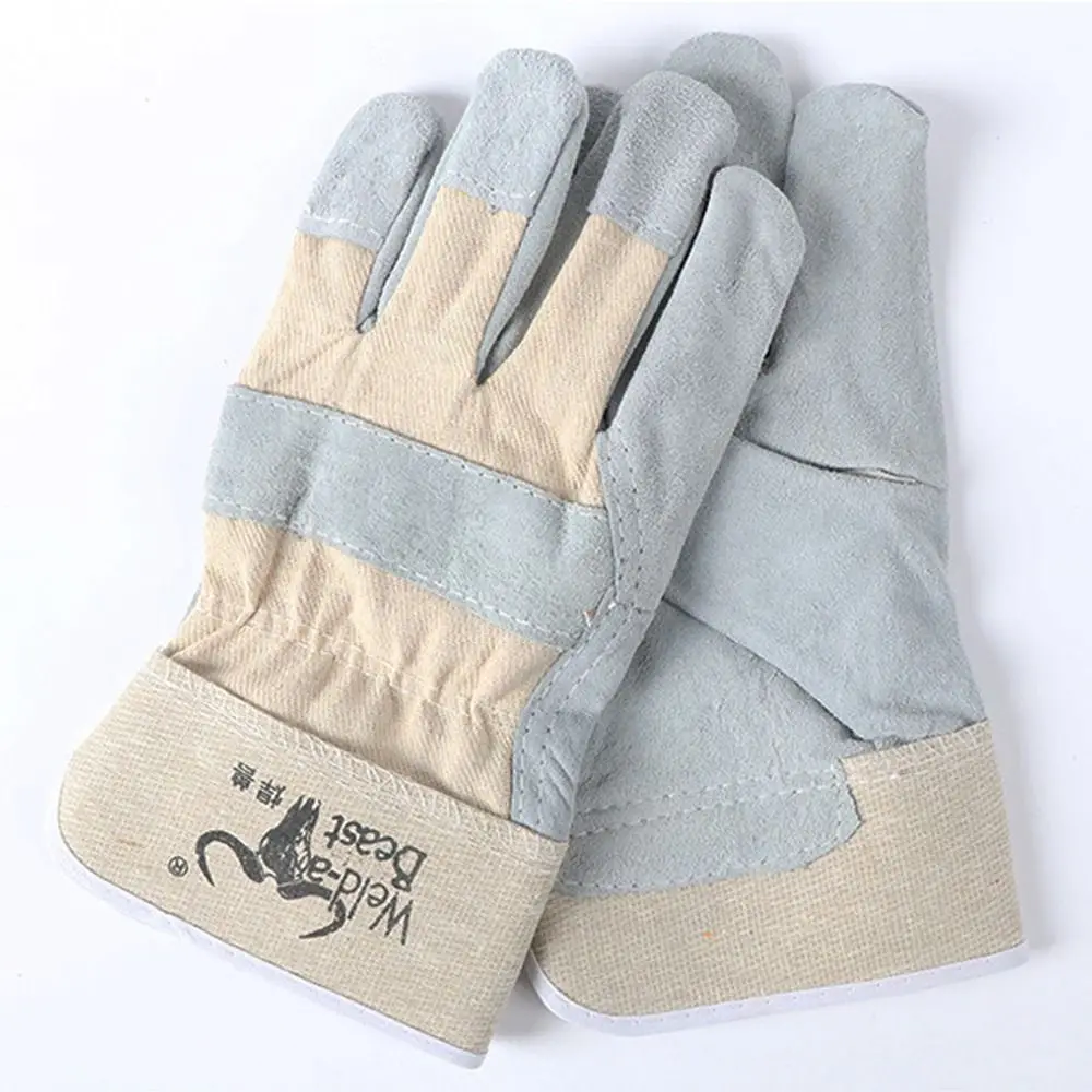1 Pair Abrasion Resistant Leather Welding Gloves Labor Protection Thickened Labour Gloves Puncture Resistant Heat Resistant
1 Pair Abrasion Resistant Leather Welding Gloves Labor Protection Thickened Labour Gloves Puncture Resistant Heat Resistant
