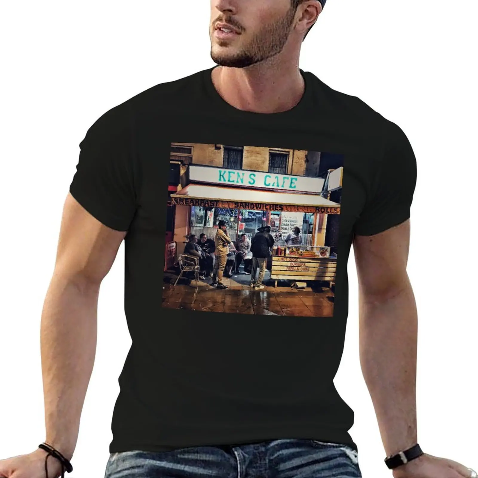 Ken's Cafe (famous West Ham eaterie) on Green Street near Upton Park T-Shirt man graphic t shirt T-Shirt
Ken's Cafe (famous West Ham eaterie) on Green Street near Upton Park T-Shirt man graphic t shirt T-Shirt